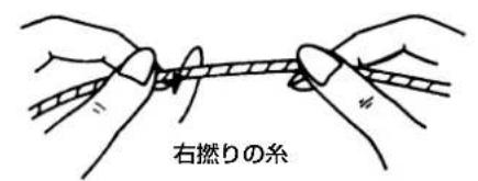 右撚りの糸