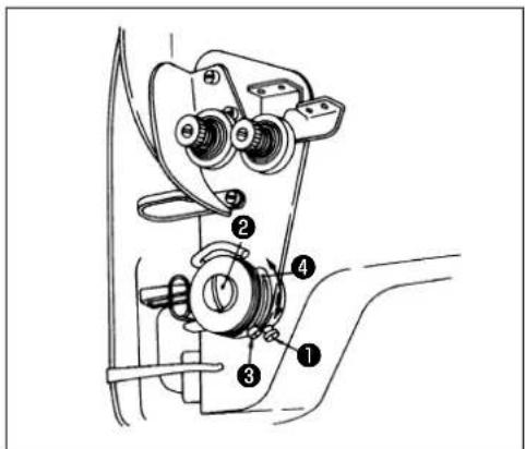 Technical diagram of a mechanical assembly with numbered components for identification