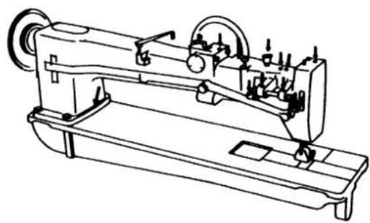 JUKI LG-158-1 - 糸立装置の取り付け - 2