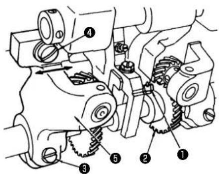 Technical diagram of a mechanical assembly with numbered components for identification