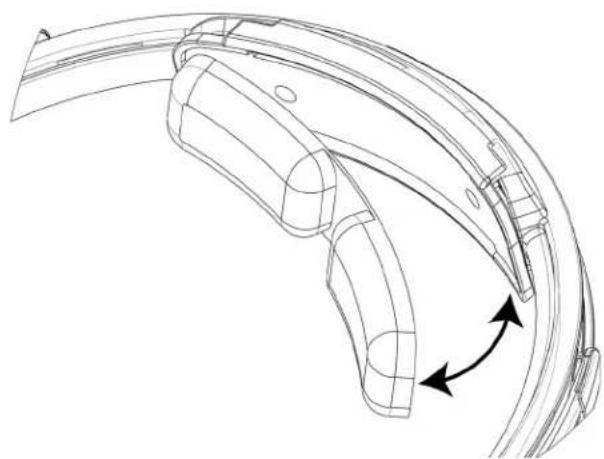 Telex Airman 8 - Current Version Headpad Holder and Headpad - 2