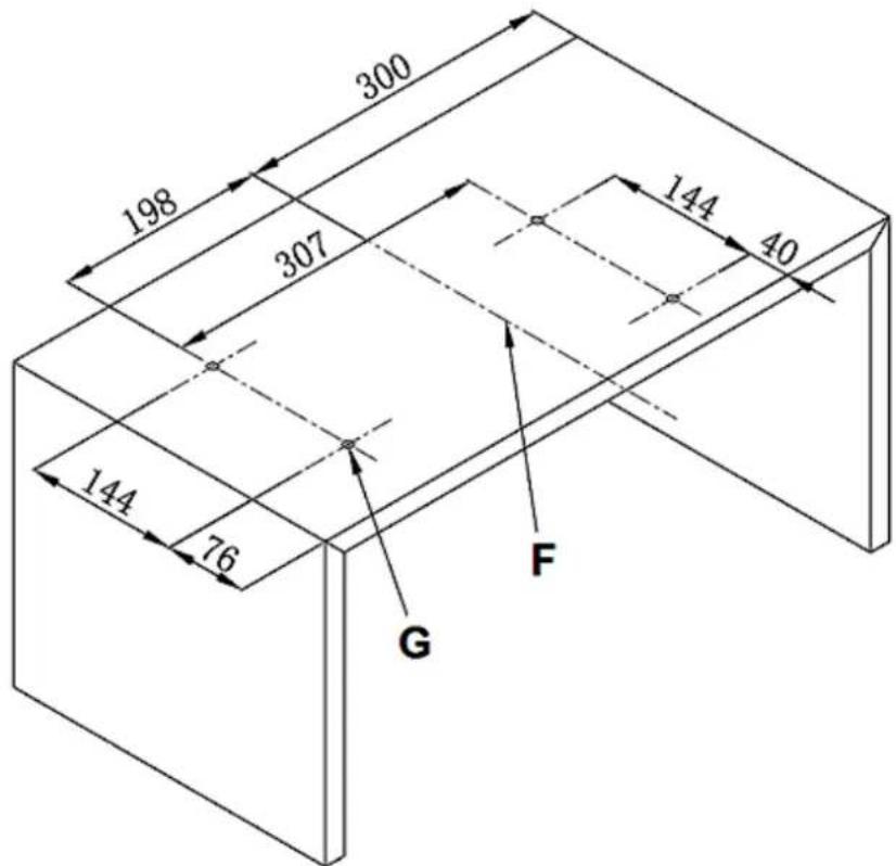 198 300 307 144 40 144 76 G F