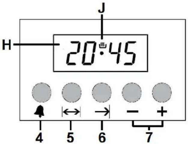 J H 20:45 4 5 6 - + 7