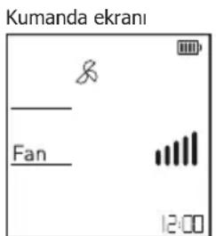 Kumanda ekrani Fan 12:00