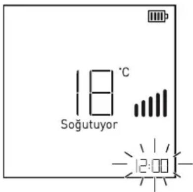 Arçelik 12660 - Einstellen der Uhr (☐3") - 1