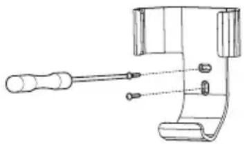 Arçelik 12660 - Anbringen der Aussenhülle der Fernbedienung an die Wand - 1