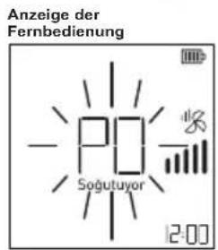 Anzeige der Fernbedienung Po Soğutuyor 12:00