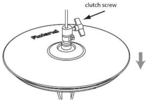 Pole and clutch screw