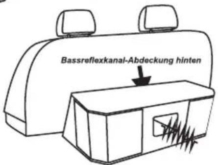 Bassreflexkanal-Abdeckung hinten