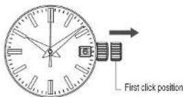 SEIKO 9S27 - How to set the time and date - 1