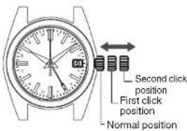 Second click position First click position Normal position