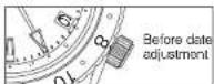 SEIKO 9R86 - How to set the date - 2