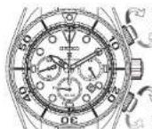 SEIKO 8R48 - Screw lock type button - 1