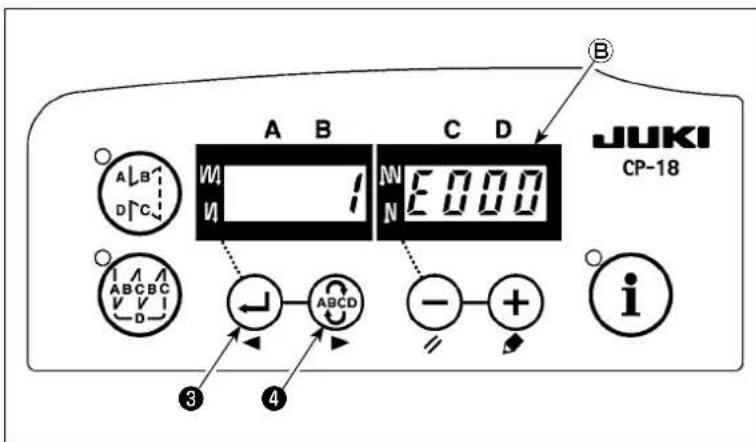 A B C D JUKI CP-18 A LB D C M 1 N E000 N ABC ABCDC V V D ← ABCD - + i 3 4
