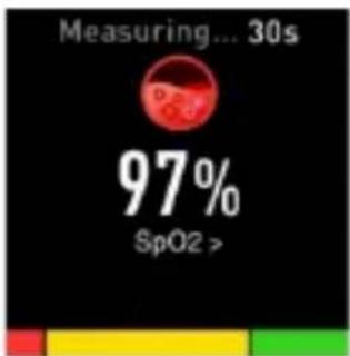 Measuring... 30s 97% SpO2 >