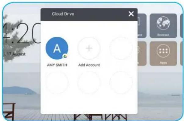 Cloud Drive AMY SMITH Add Account