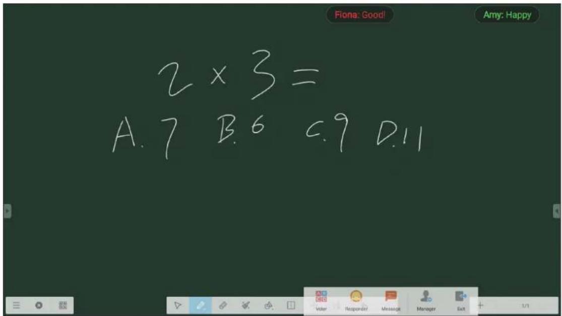 2 × 3 = A.7 B.6 C.9 D.11