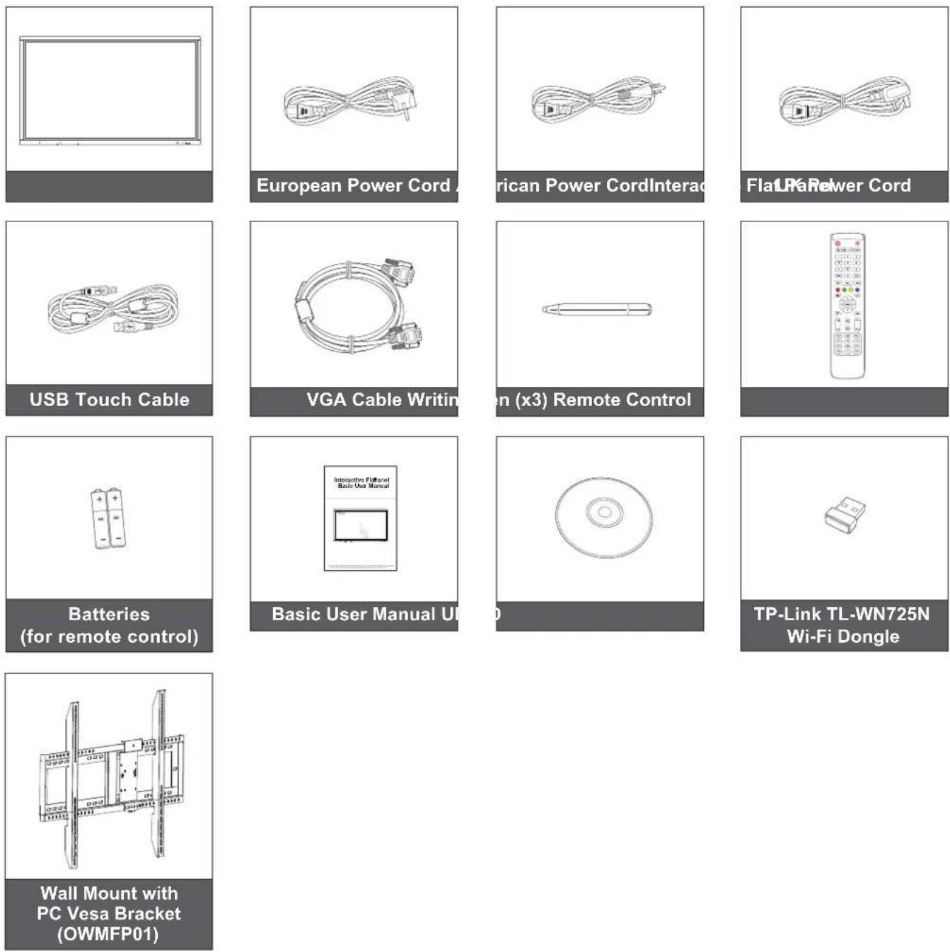 OPTOMA OP861RK - Package Contents - 1