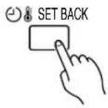 FUJITSU ARG60FUAK - Temperature SET BACK timer setting - 1