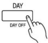 FUJITSU ARG60FUAK - To set the DAY OFF (for a holiday) - 2