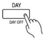 FUJITSU ARG60FUAK - To set the DAY OFF (for a holiday) - 3