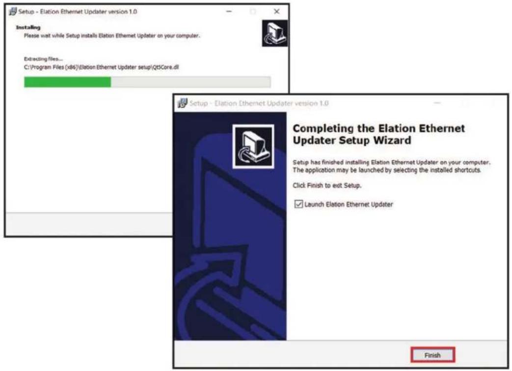 Setup - Elation Ethernet Updater version 1.0 Installing Please wait while Setup installs Elation Ethernet Updater on your computer. Extracting files... C:\Program Files (xd6)\Elation Ethernet Updater setup\Qt5Core.dll Setup - Elation Ethernet Updater version 1.0 Completing the Elation Ethernet Updater Setup Wizard Setup has finished installing Elation Ethernet Updater on your computer. The application may be launched by selecting the installed shortcuts. Click Finish to exit Setup. ✓ Launch Elation Ethernet Updater Finish
