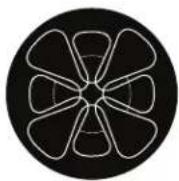 Elation Fuze Spot - INTERCHANGEABLE-ROTATING GLASS GOBO WHEEL 1 - 4