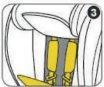Chipolino Techno - STORING THE 5-POINT HARNESS OF THE CAR SEAT FOR groups II and III - 4