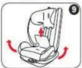 Chipolino Techno - REMOVAL OF THE FABRIC COVER OF THE CAR SEAT - 9