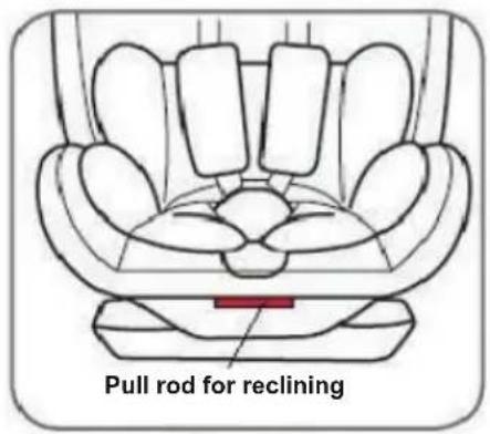 Pull rod for reclining