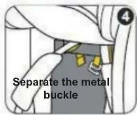 Separate the metal buckle