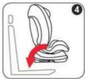Chipolino Techno - INSTALLATION OF THE CAR SEAT group I WITH 3-POINT SAFETY BELT OF THE VEHICLE ("FORWARD FACING") - 4