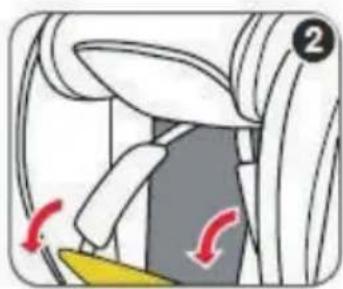 Chipolino Techno - STORING THE 5-POINT HARNESS OF THE CAR SEAT FOR groups II and III - 3