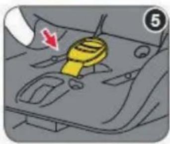 Chipolino Techno - STORING THE 5-POINT HARNESS OF THE CAR SEAT FOR groups II and III - 6