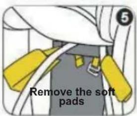 Remove the soft pads