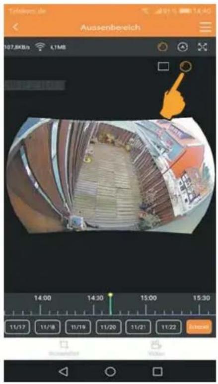 STABO WLAN outdoorcam_fisheye 180° HD 510914 - Automatic panning the 180° view - 1