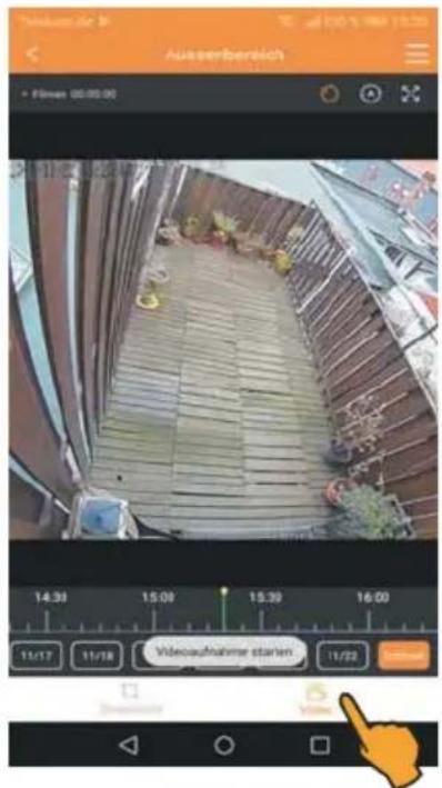 STABO WLAN outdoorcam_fisheye 180° HD 510914 - Manual recording - 2