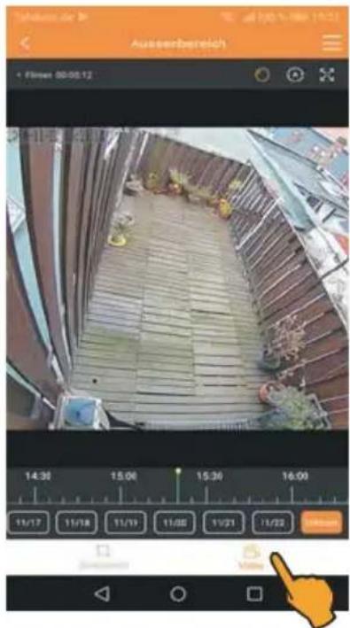 STABO WLAN outdoorcam_fisheye 180° HD 510914 - Manual recording - 3