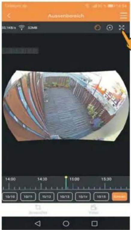 STABO WLAN outdoorcam_fisheye 180° HD 510914 - Switchover between horizontal and vertical view - 1