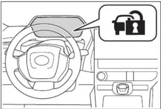SUBARU Solterra Limited (2023) - Setting/canceling/stop- ping the alarm system - 1