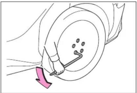 SUBARU Solterra Limited (2023) - Replacing a flat tire - 2