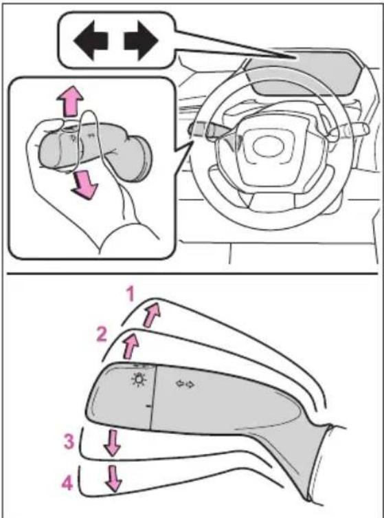 Diagram illustrating car seatbelt adjustment with numbered steps and directional arrows indicating movement.