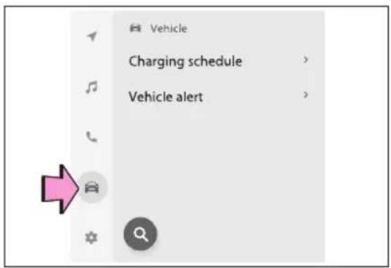 Vehicle Charging schedule > Vehicle alert >