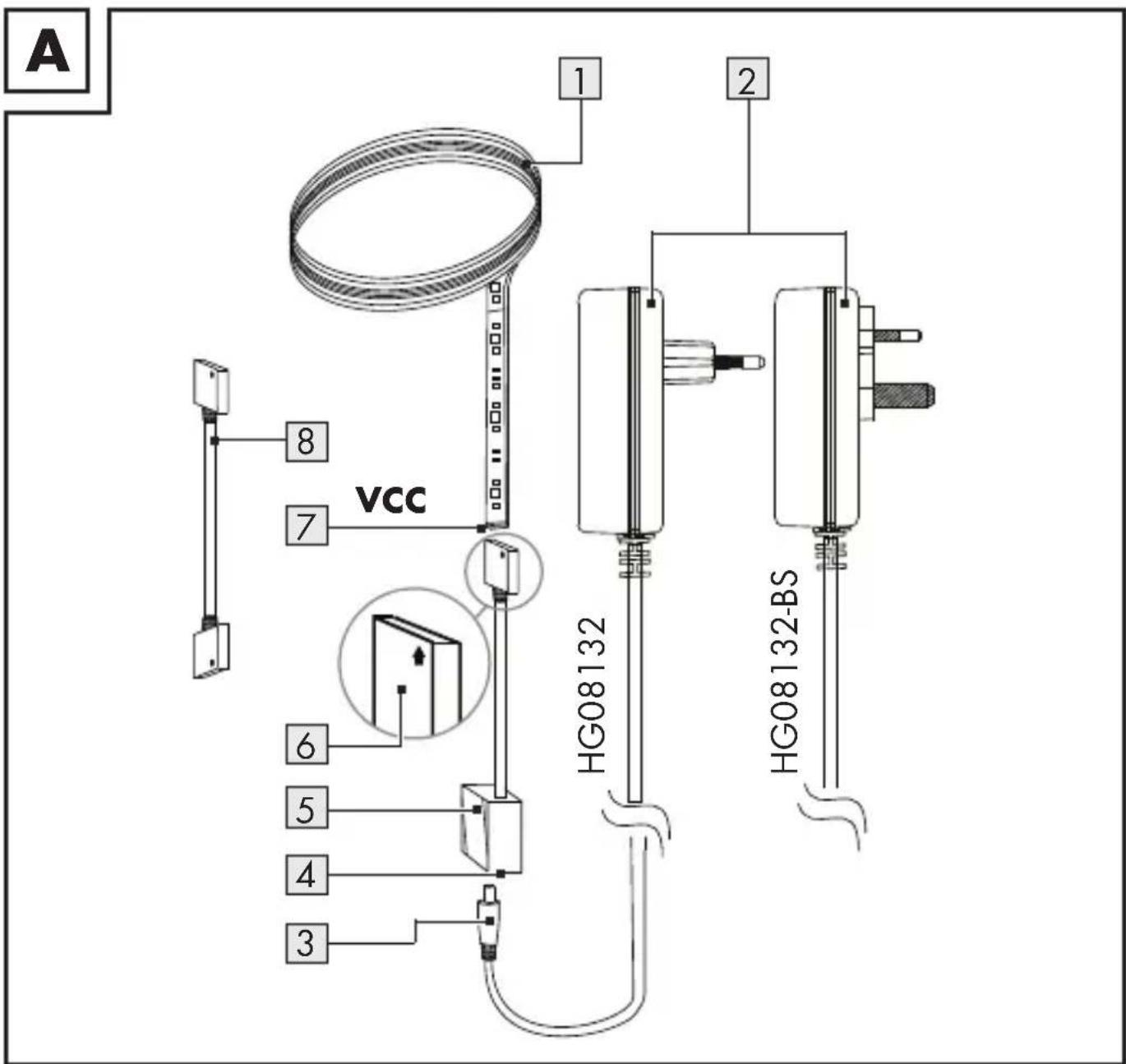 A 1 2 8 7 VCC HG08132 HG08132-BS 6 5 4 3