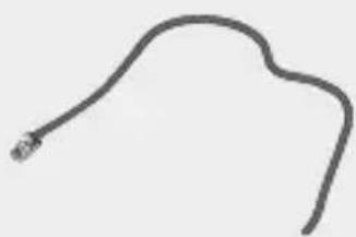 Simple curved line drawing with a small protrusion at the end (no text or symbols)
