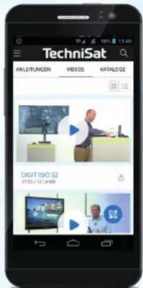 TechniSat ANLEITUNGEN VIDEOS KATALOGE DIGIT ISO S2 17:35 / 12:18 AM 05