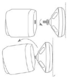 ABUS PPIC90520C - Installation der Kamera mit Wandhalterung - 2