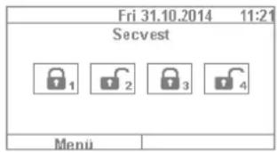 Fri 31.10.2014 11:21 Secvest 1 2 3 4 Menu