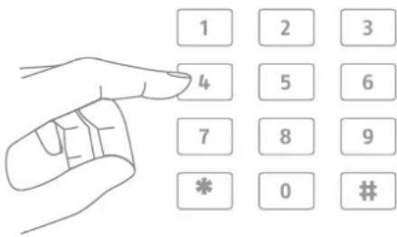 1 2 3 4 5 6 7 8 9 * 0 #