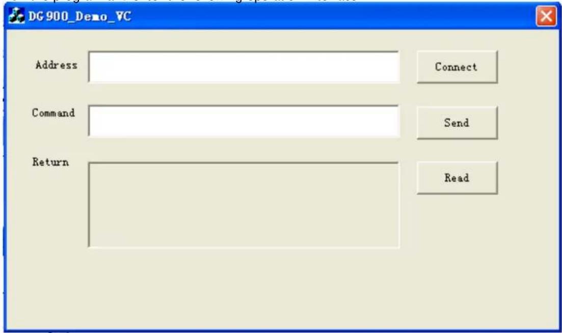 DG 900_Demo_VC Address Command Return Connect Send Read